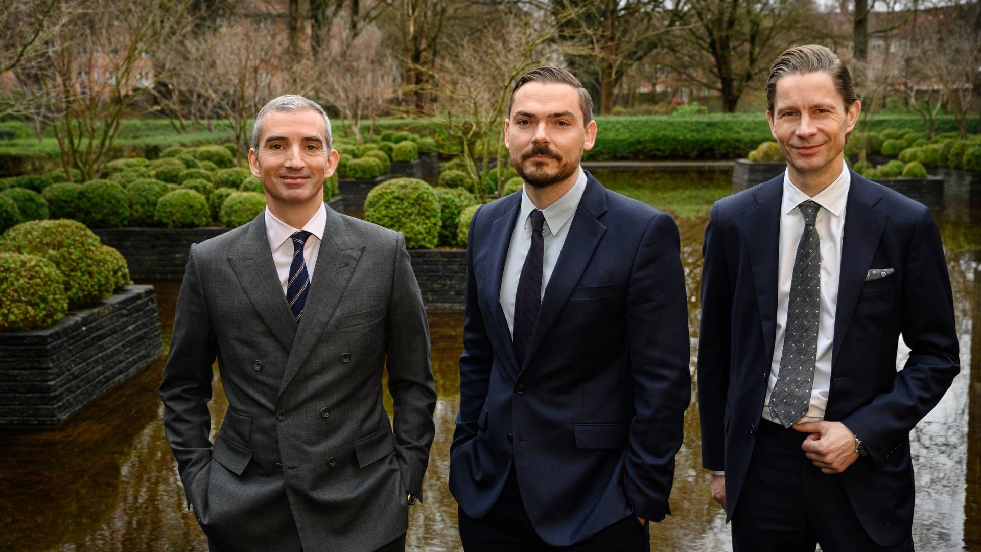 (left-right) Atilla Olesen, head of asset management, Thomas Otbo, head of equities and risk premia and Christian Heiberg, co-CIO.