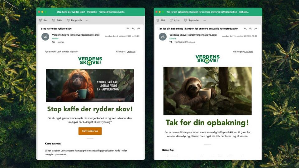 Med 7.500 underskrifter kan Verdens Skove gå videre til politikere i både Danmark og EU og kræve handling på problemet. | Foto: Verdens Skove