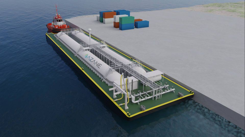 Azane Fuel Solutions' barge based option could offer more flexibility. | Photo: Azane Fuel Solutions