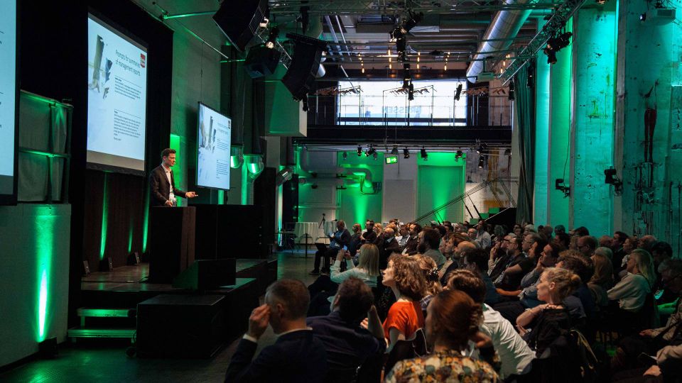 Tore Rich på Nordic AI In The Media Summit. | Foto: Mathias Broe