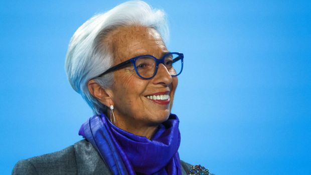 Christine Lagarde fastholder sine tidligere meldinger om renteforhøjelser. | Foto: Wolfgang Rattay/Reuters/Ritzau Scanpix