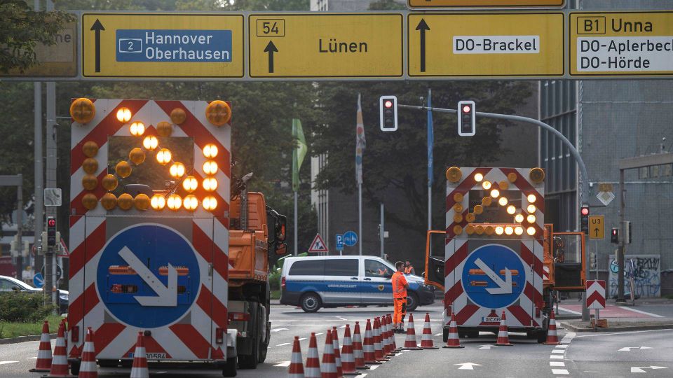 Uanset hvem, der vinder valget i Tyskland på søndag, er alle partier enige om, at det skal være lettere at planlægge og igangsætte nye infrastrukturprojekter. Det vil også komme danske vognmænd til gavn. | Foto: Bernd Thissen/AP/Ritzau Scanpix