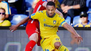 Den nye hovedsponsor vil ikke pryde forsiden af Brøndby-trøjerne. | Foto: Liselotte Sabroe
