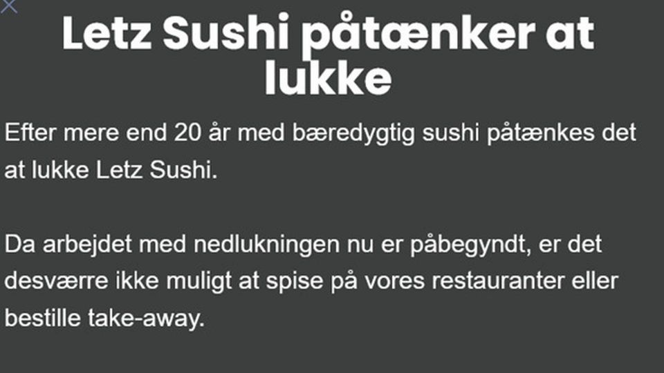 Foto: Pr / Letz Sushi