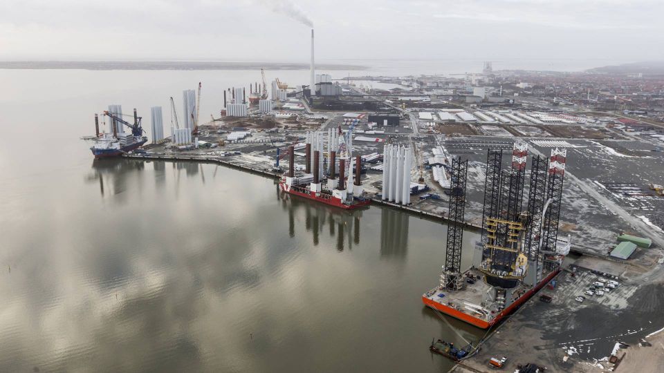 Esbjerg Havn fik i september efter fem års ventetid godkendelse til at udvide havnens areal. | Foto: PR/Esbjerg Havn