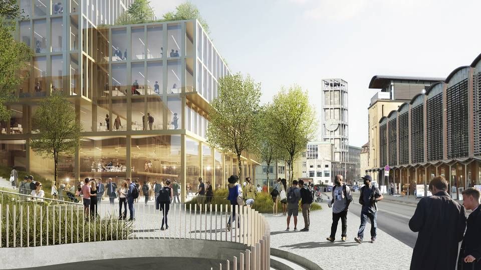 Sådan ser planerne for det nye overdækkede Banegravskvarter i følge arkitekten C.F. Møller. | Foto: CF Møller PR