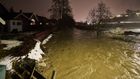 Kvamsbekken på Fannrem i Orkland kommune har flommet over etter ekstremværet Gyda. | Foto: Ole Martin Wold / NTB
