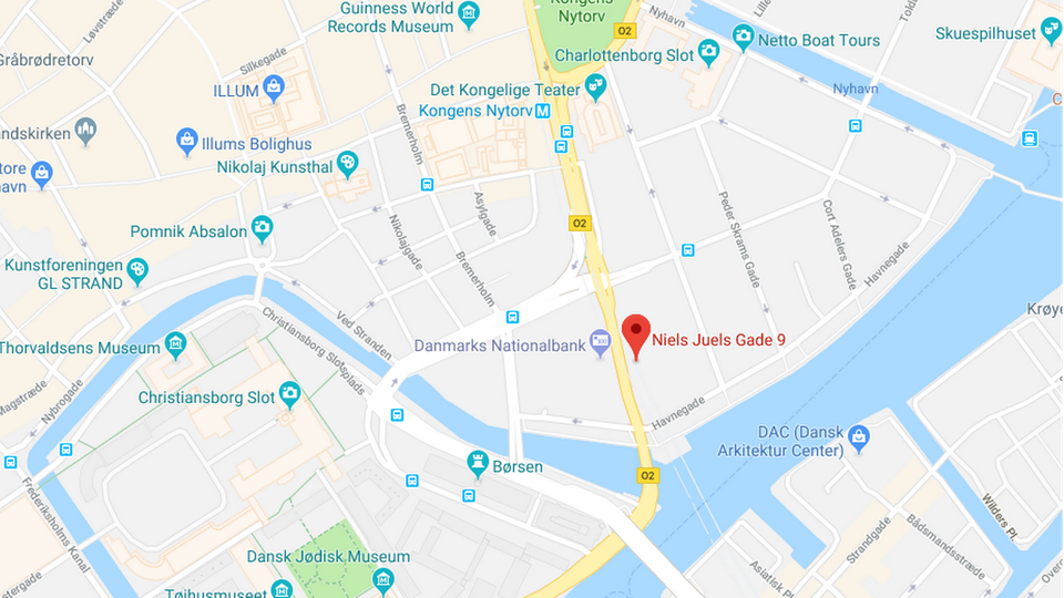 Ejendommen ligger på Niels Juels Gade 9-13 i København K lige over for Nationalbanken | Foto: Foto: Google Map