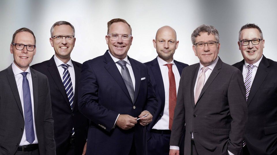 v. l.: Thomas Lewing, Joachim Behrens, Oliver Bormann, Michael Blankennagel, Stefan Corts, Jens Krahforst | Foto: Bethmann Bank