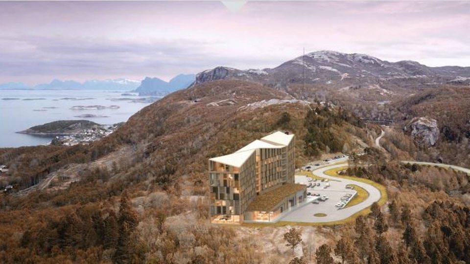 OPPRINNELIG PLAN: Buchardt ønsket i utgangspunktet å bygge et kurs- og konferansehotell på fjellet. | Foto: Nordic Architects/