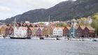 Bergen havn med bebyggelsen Bryggen bak. | Foto: Terje Pedersen/NTB