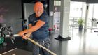 Brynjar Meling gir alt på trening. | Photo: Anders Fjelde / Stavanger idrettsklinikk