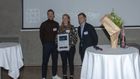 Malene Linderoth, adm. direktør for Boardplace, modtager prisen som årets legaltech-virksomhed ved Nordic Legal Tech Day 2021. | Foto: PR/Søren Pedersen