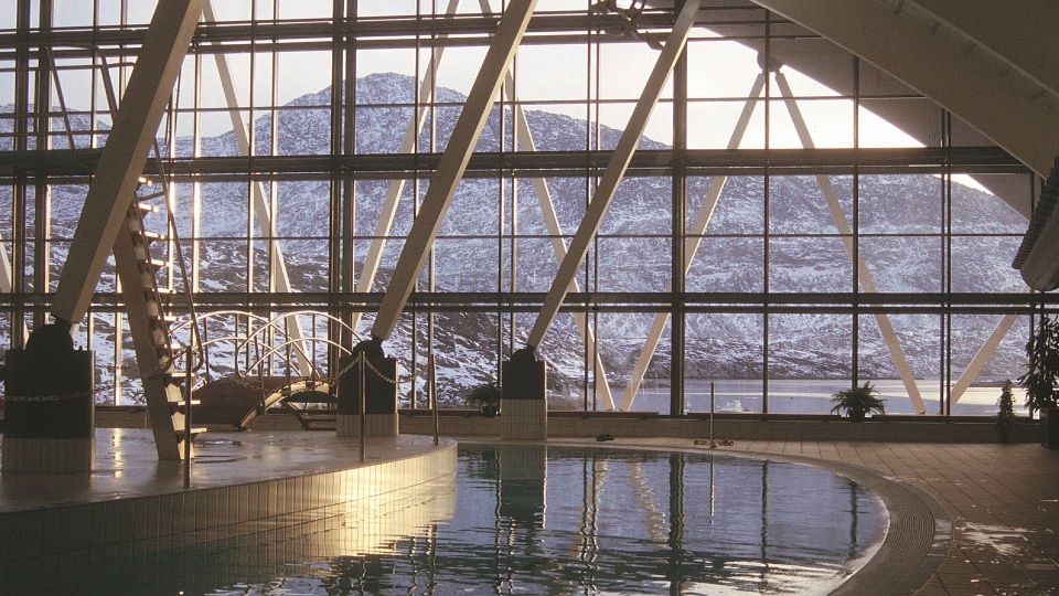 KHR Architecture tegnede Grønlands første svømmehal, i hovedstaden Nuuk. | Foto: KHR Architecture