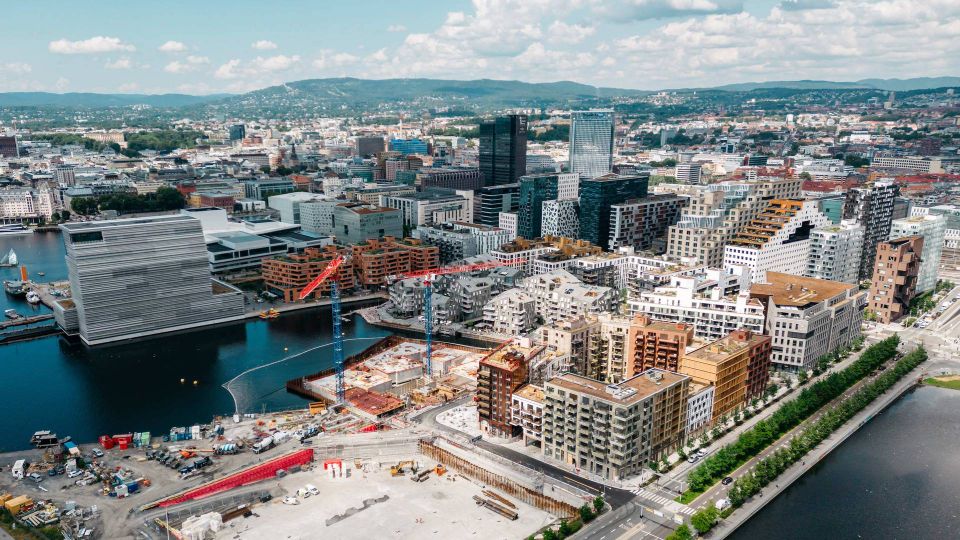 SERTIFISERT: I Bjørvika er nå ni av byggene Breeam-sertifisert. Ytterligere fem er registrert for fremtidig sertifisering | Foto: Erik Krafft