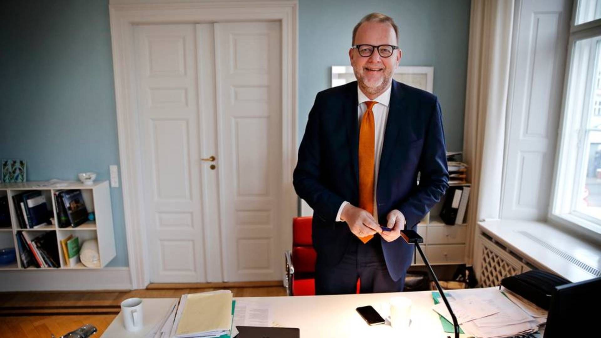 Den påståede udhulning af ordningen skete dog mestendels ved Lars Chr. Lilleholts (V) skrivebord, mener Denfo. | Foto: Jens Dresling / Politiken