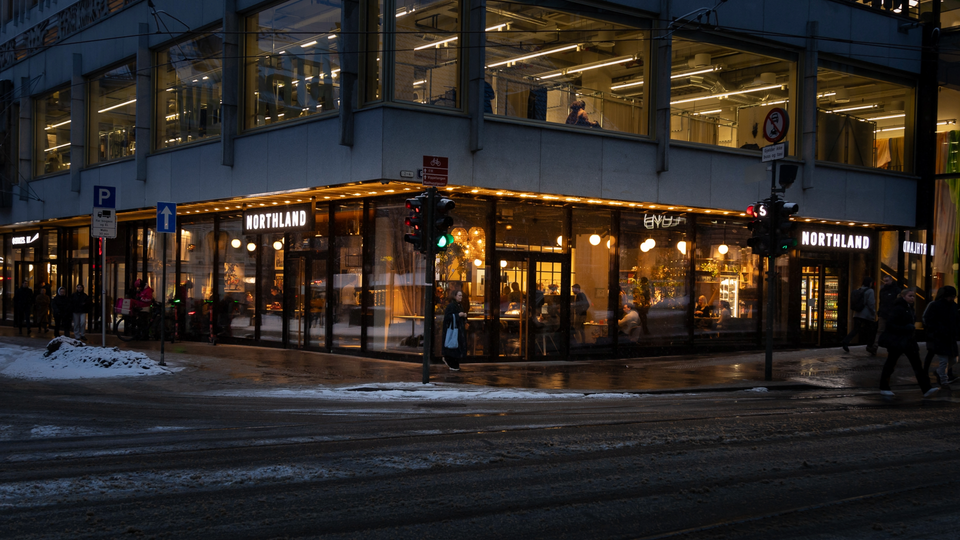 Bilde tatt utenfor Northland sitt nye konsept på Stortorvet i Oslo. | Foto: Reitan Retail