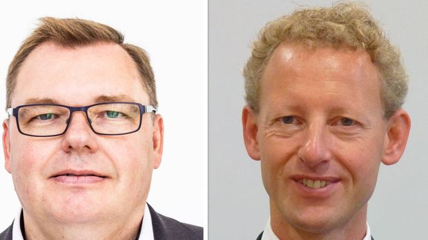 Boris Strucken (l.) und Christian Gehwald vom Bankingsoftwarespezialist FIS