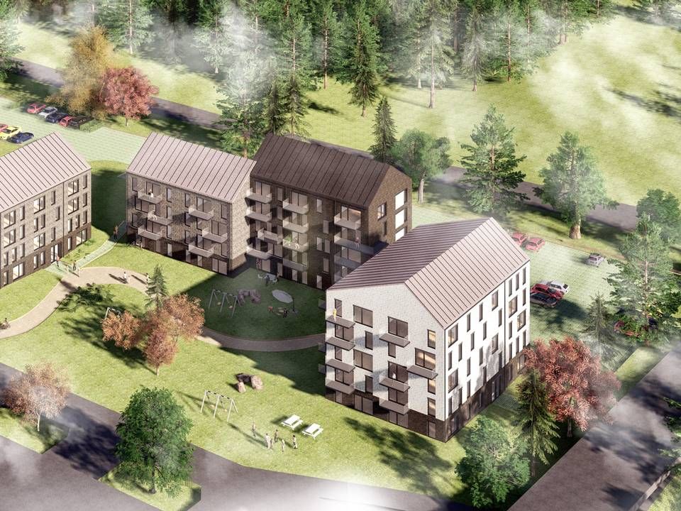 bygger 110 boliger på gammel hospitalsgrund i Nordsjælland