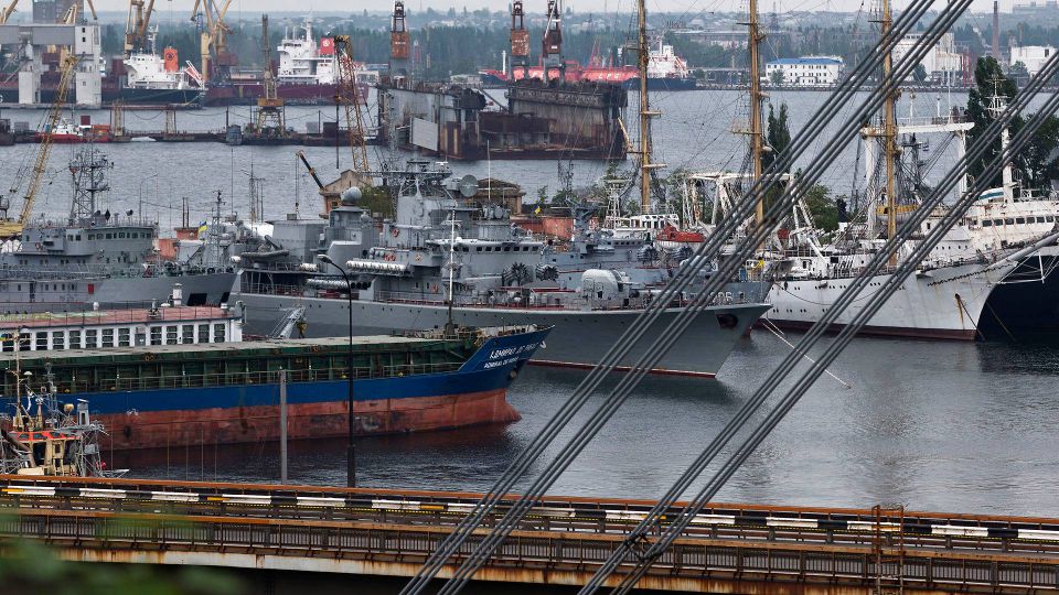 Billedet af havnen i den ukrainske by Odessa er fra 2014. | Foto: Vadim Ghirda/AP/Ritzau Scanpix