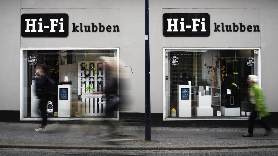Hifi Klubben har butikker i flere lande, der supplerer onlinesalg | Foto: Mathias Svold/ERH