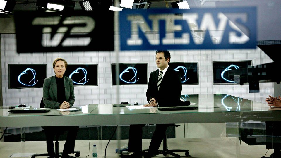 TV 2 News gik i luften 1. december 2006. | Foto: Martin Lehmann/Politiken/Ritzau Scanpix