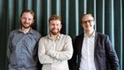 Frederik Kiel Jespersen, CTO og founder (tv.), Rasmus Bruus Larsen, CEO og founder, samt Frederik Kondrup CFO (th.), Make Influence. | Foto: Make Influence/PR