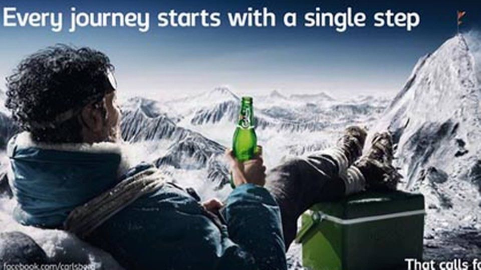 Billede fra reklamekampagnen That Calls for a Carlsberg taget fra Carlsbergs Facebook-side. | Foto: Carlsberg