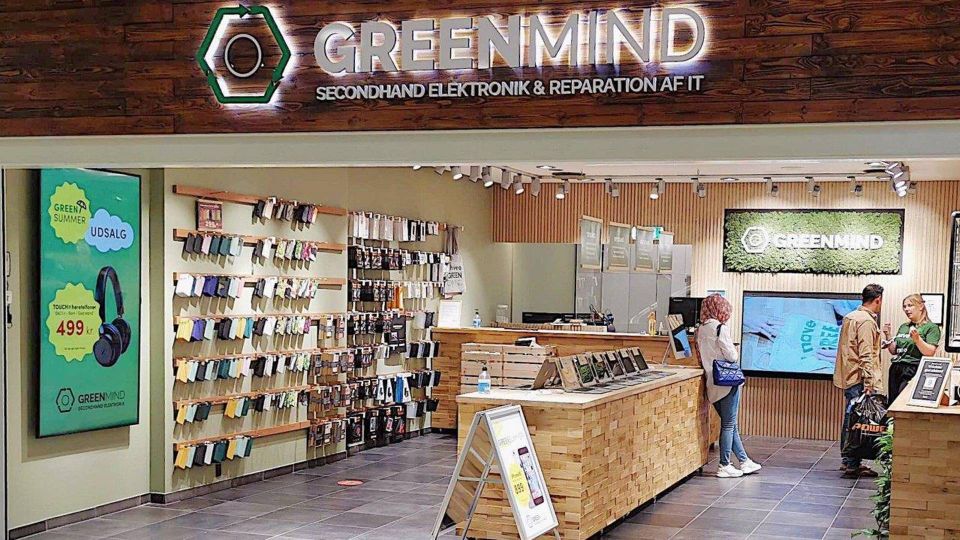 Greenmind har i dag 13 fysiske butikker samt en onlinebutik, hvor der sælges brugt elektronik. | Foto: Greenmind/pr