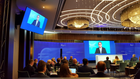 Bundesbankpräsident Joachim Nagel bei seiner Keynote in Frankfurt - zugeschaltet aus Berlin | Photo: Daniel Rohrig