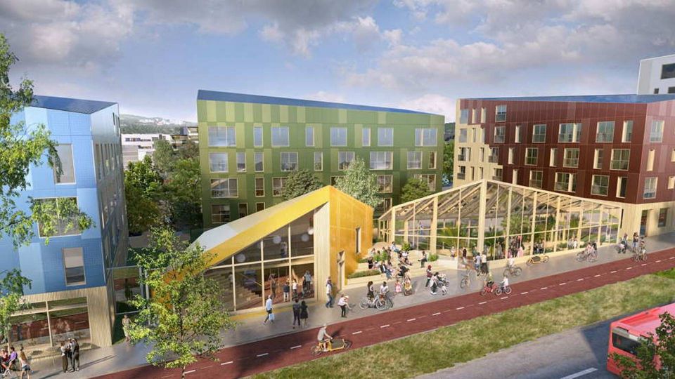 SLIK KAN DET BLI: Furuset Urban Village slik arkitekten foreslår. | Foto: LPO Arkitekter