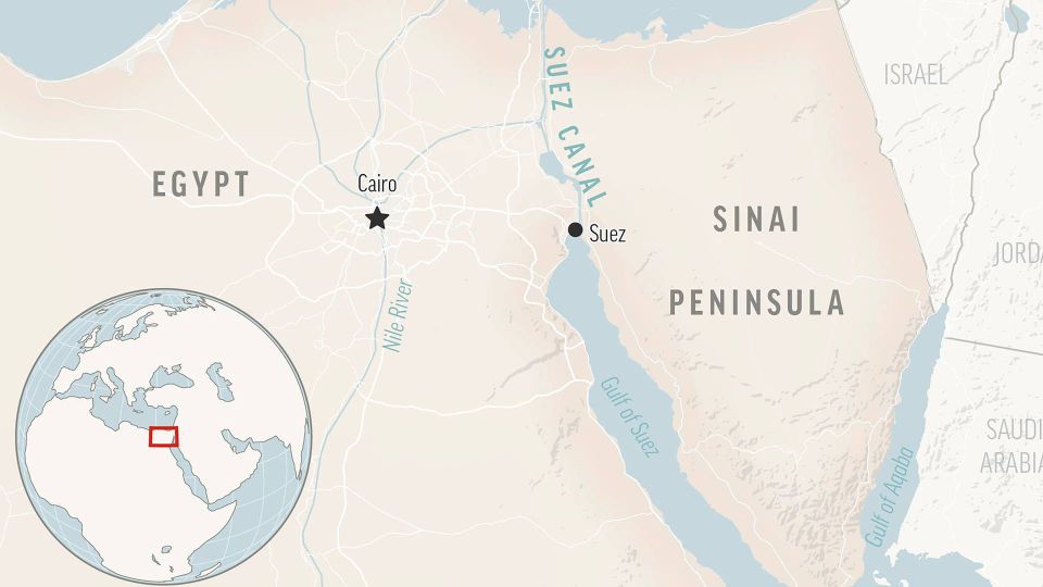 Suez-kanalen forbinder Middelhavet og Det Røde Hav. | Foto: Uncredited/ap/ritzau Scanpix