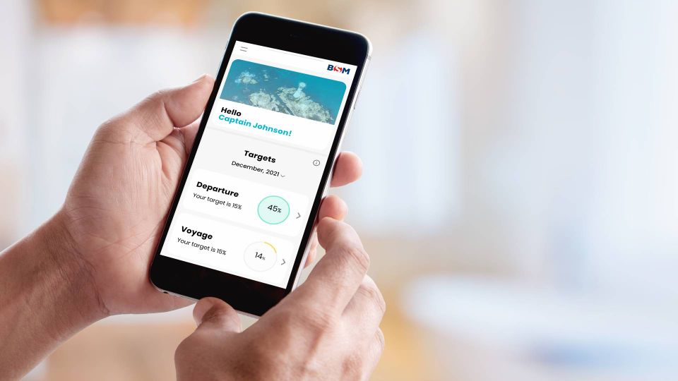 How the app looked for the seafarers participating in the pilot project. | Photo: Bernhard Schulte Shipmanagement/shutterstock