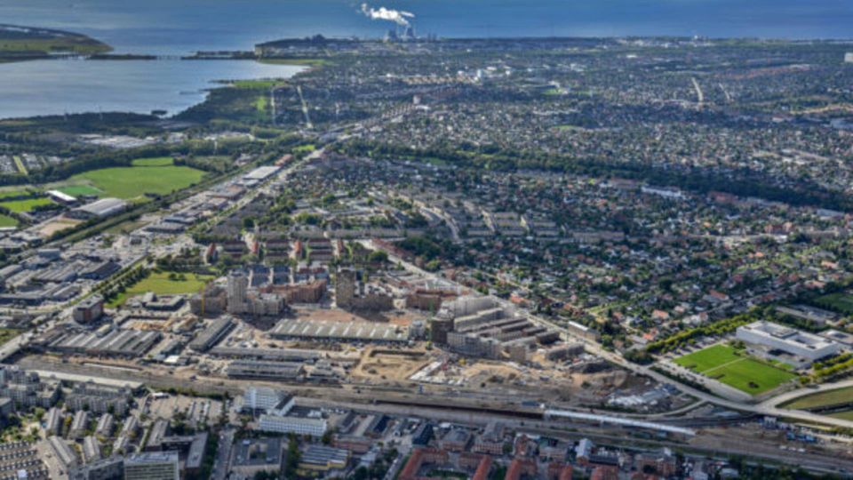 Luftfoto af Grønttorvet. | Foto: PR/FB Gruppen.