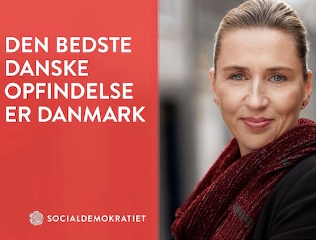 Socialdemokratiet med Mette Frederiksen i spidsen lancerer ny kampagne, der fremhæver Danmark som den bedste danske opfindelse af alle.