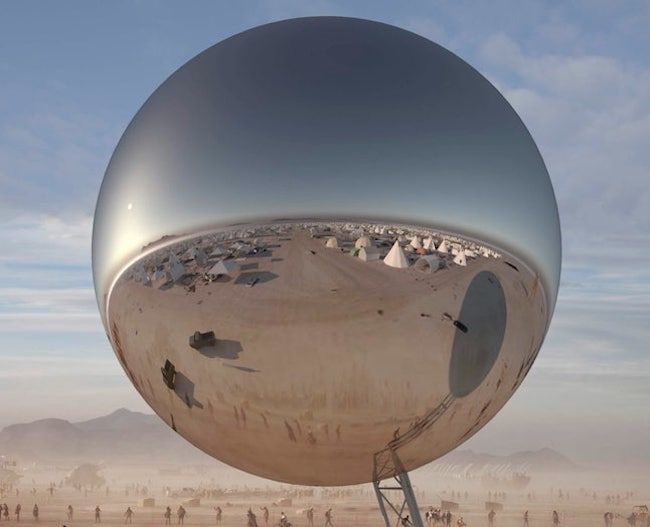 The Orb vil fungere som et stort spejl, der vil gøre det muligt for deltagerne på Burning Man at se festivalen oppefra.