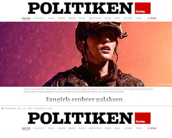 Redesignet af politiken.dk byder blandt andet på et farvel til desktop-formatet.