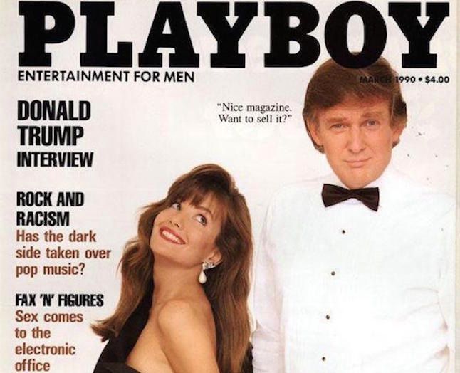 Trump som cover-boy sammen med konen. Dengang Trump selv var Trump-seksuel.