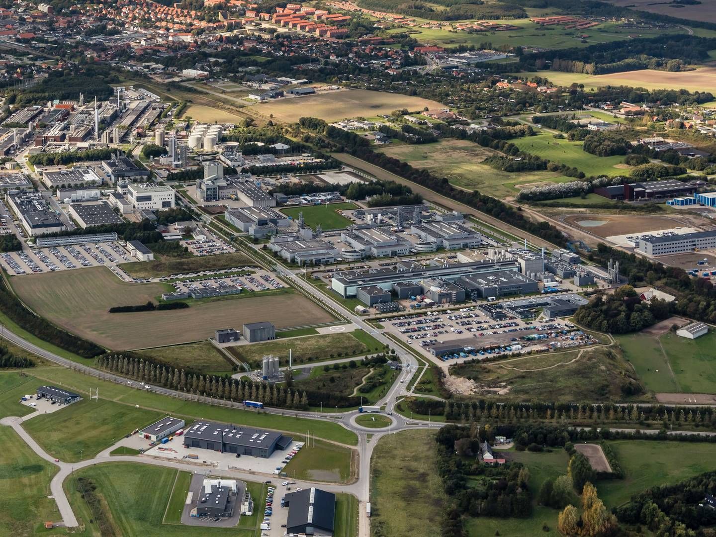 Novo Nordisks produktionsfaciliteter i Kalundborg dækker over mere end 1,2 millioner kvadratmeter. | Foto: PR / Novo Nordisk