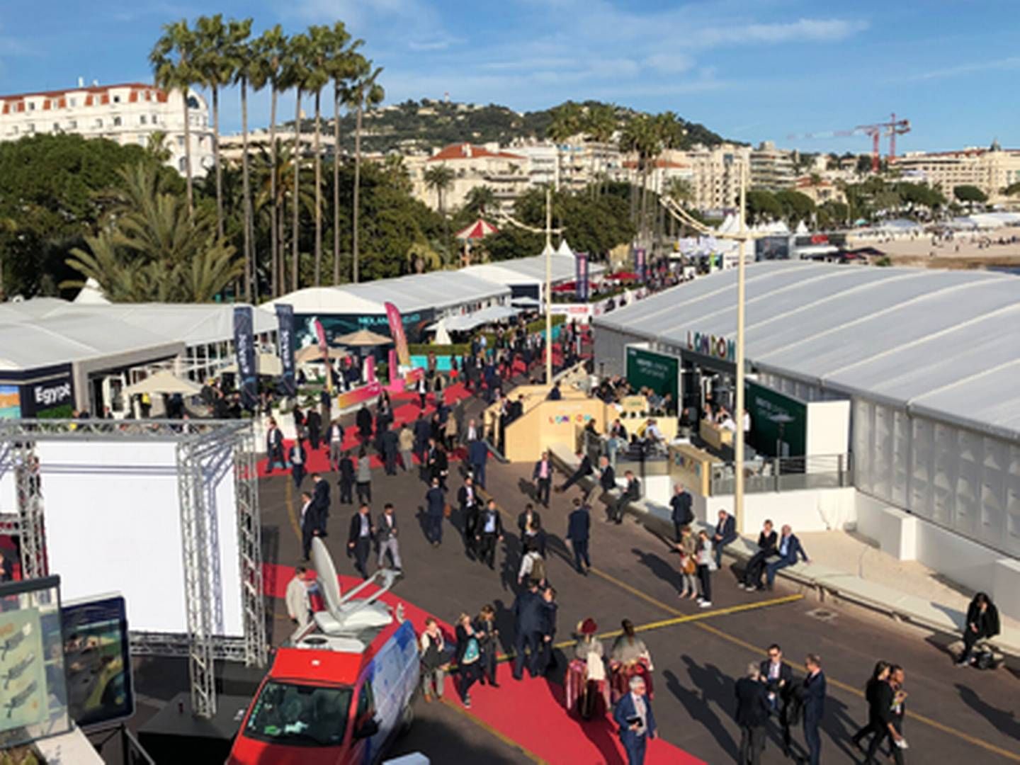 Antallet af deltagere til årets ejendomsmesse i Cannes, Mipim, vokser stødt. | Foto: Andreas Vestergaard