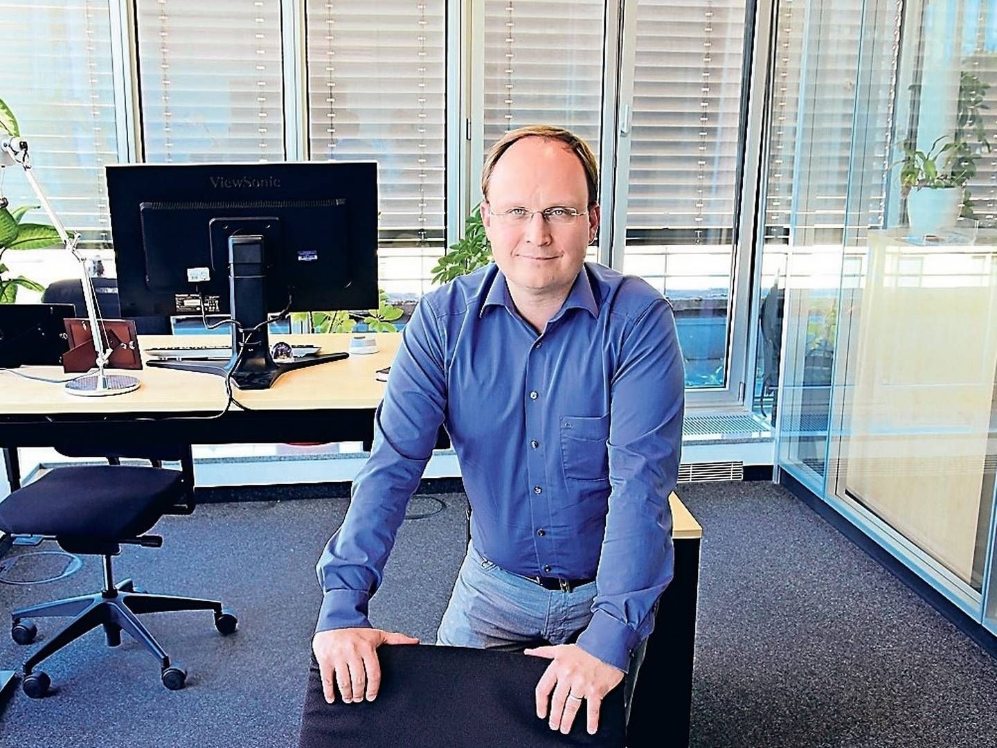 Der Hypoport-CEO Ronald Slabke in seinem Berliner Büro. | Foto: picture-alliance | Doris Spiekermann-Klaas TSP