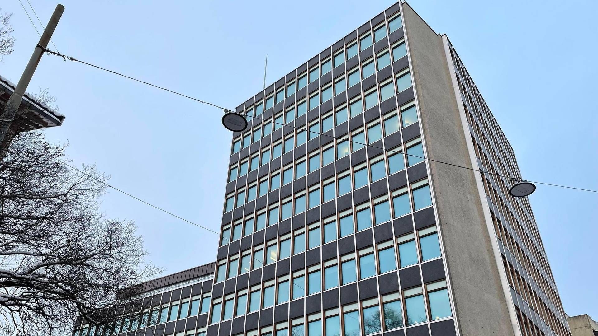 Ryger Advokatfirma (tidligere Hammervoll Pind og Pind) har kontorer i 10. og 11. etasje i dette bygget i Wergelandsveien i Oslo. | Foto: Stian Olsen / AdvokatWatch