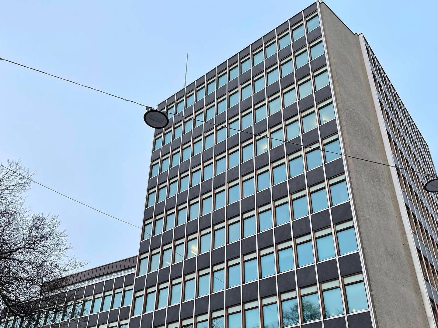 Ryger Advokatfirma (som tidligere het Hammervoll Pind og siden Pind) har kontorer i 10. og 11. etasje i dette bygget i Wergelandsveien i Oslo. | Foto: Stian Olsen / AdvokatWatch