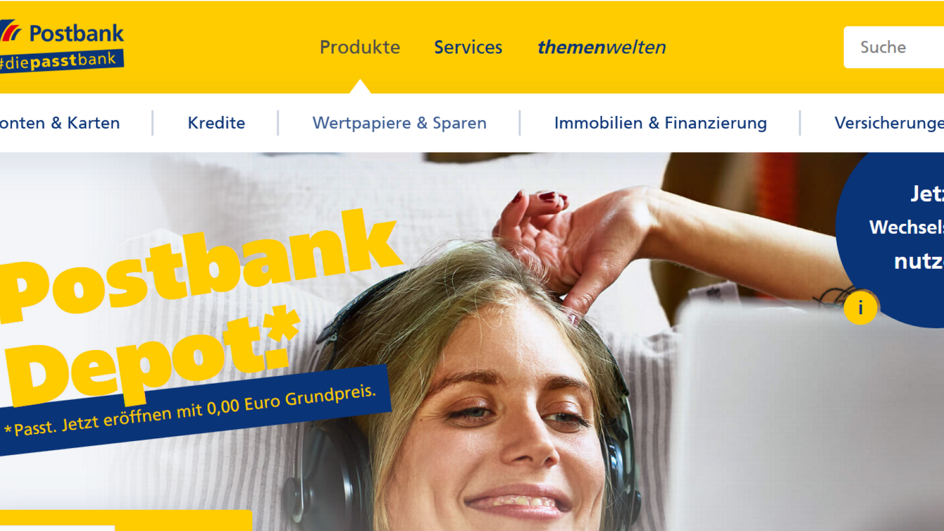 Wegen Umstellung nicht erreichbar: Postbank-Homepage kündigt Sperrungen an | Foto: Postbank