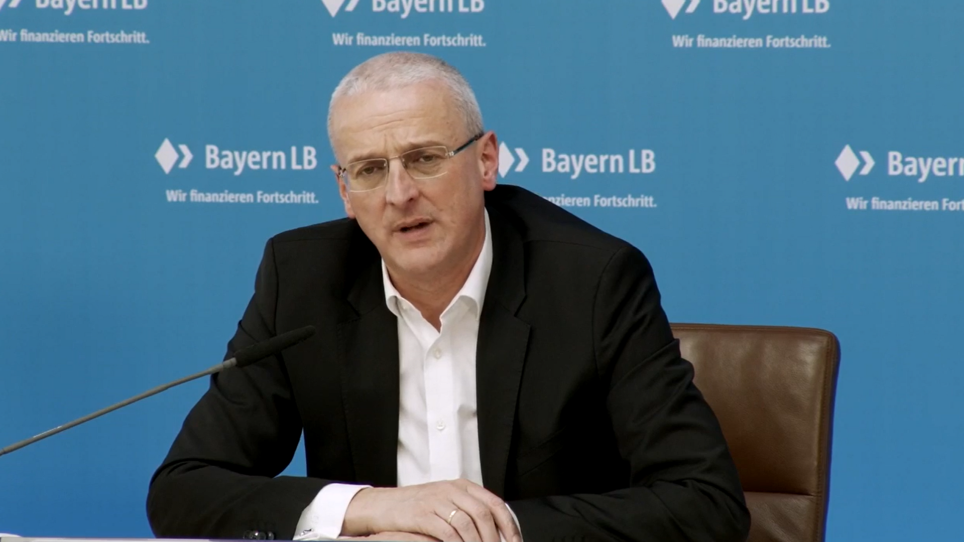 Stephan Winkelmeier, Vorstandsvorsitzender der BayernLB. | Foto: Screenshot FinanzBusiness