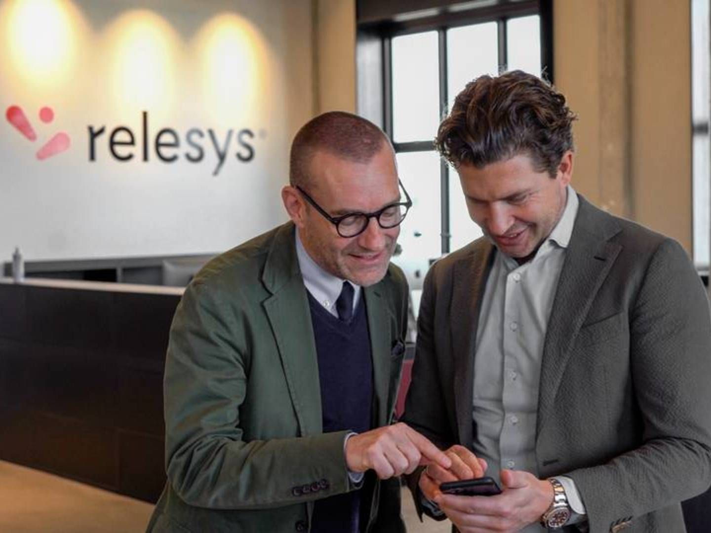 Relesys' stiftere, Jens Ole Lebeck (tv.) og adm. direktør Jesper Roesgaard | Foto: Relesys / PR