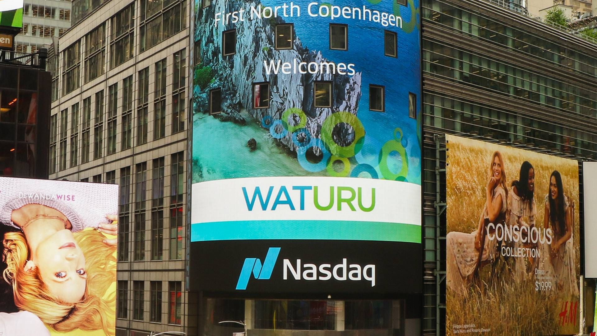 Waturu var kortvarigt noteret på Nasdaqs vækstbørs First North. | Foto: Nasdaq Copenhagen / PR