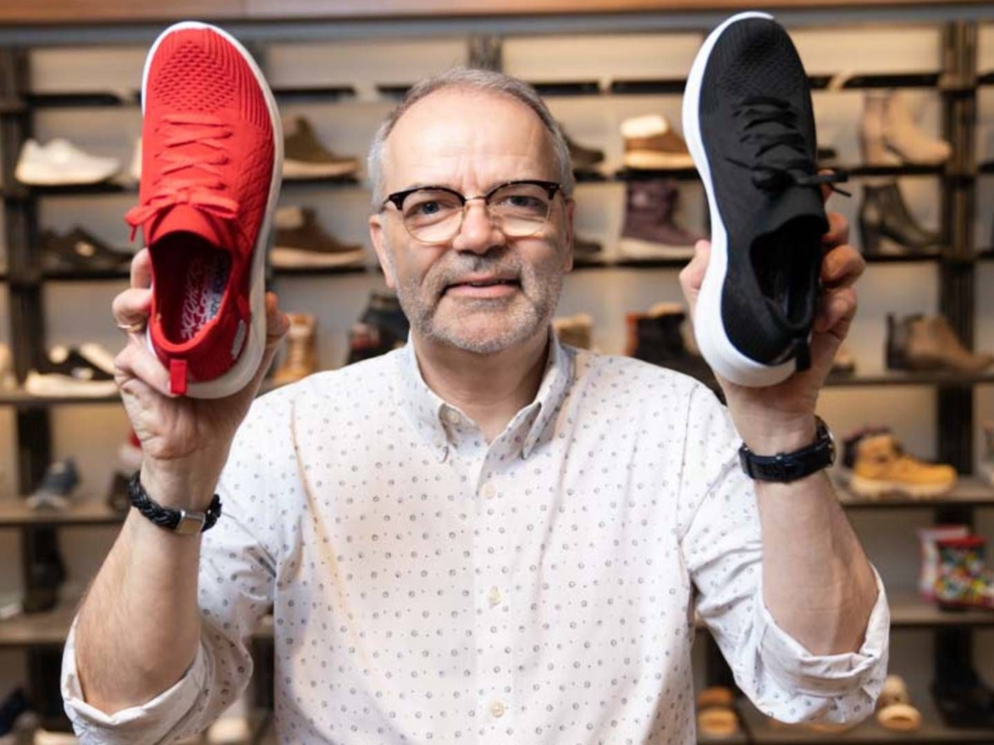 Peter Jørgensen stiftede Sports Connection i 1994, og især efter den eksklusive aftale med Skechers, som han indgik i 2005, kom der fart under salget af sko for virksomheden fra Esbjerg. | Foto: Sports Connection/Pr