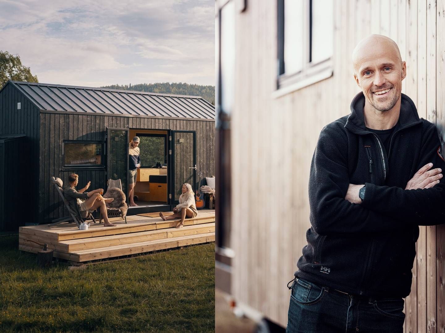 VIL ÅPNE NYE DØRER: I flere, gjerne mindre tettbygde, strøk ønsker David Reiss-Andersen i Norske Mikrohus seg å tilby flere av de små og flyttbare husene som selskapet hans står bak. | Foto: Norske Mikrohus