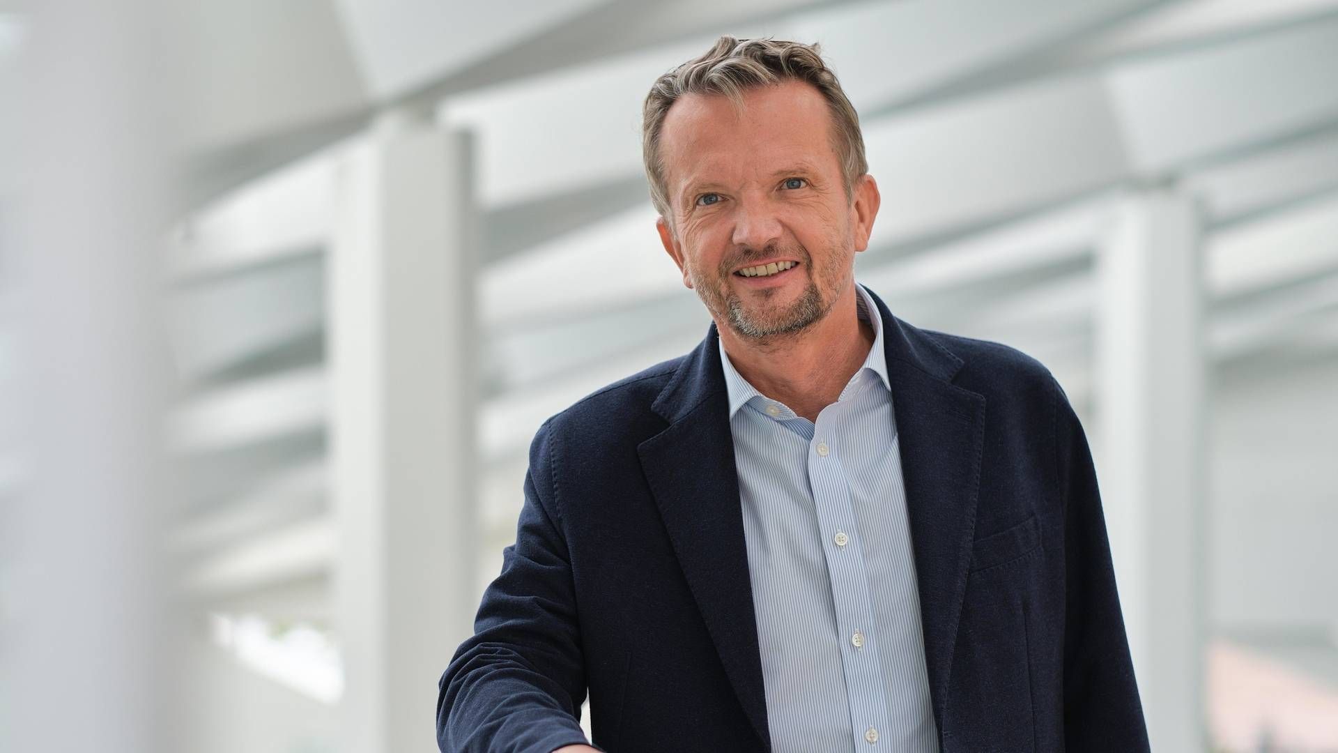Adm. direktør i Middelfart Sparekasse, Martin Baltser, kan ikke give lovning på, at filialen på Fanø vil fortsætte på sigt. | Foto: Middelfart Sparekasse/PR